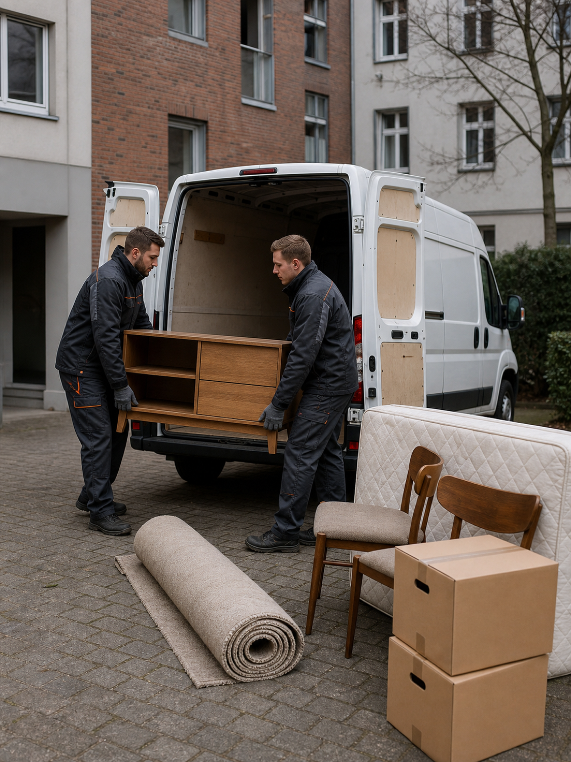 Sperrmüll und Hausrat vor der Abholung in Berlin